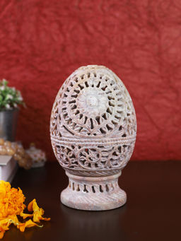 AAPNO RAJASTHAN - Egg Shaped Tealight/Candle Holder