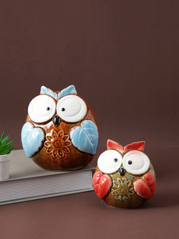 Tayhaa - Set of 2 Owl Showpiece