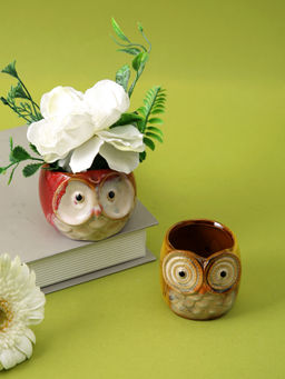 Tayhaa - Set of 2 Owl Planter (S)