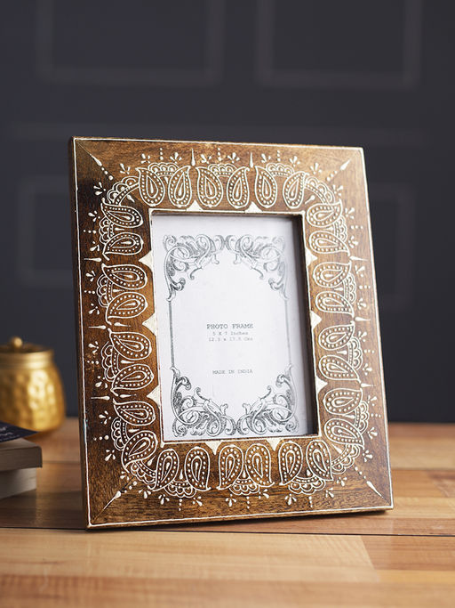 AAPNO RAJASTHAN Handcrafted Wooden Photo Frame (4x6)