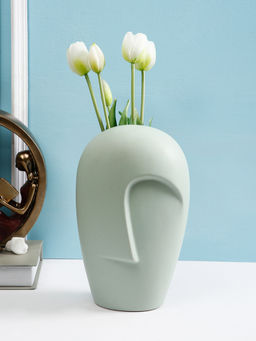 Tayhaa - Designer Grey Flower Vase