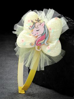 Stol'N - Yellow Unicorn Designed Hair Band