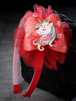 Stol'N - Red Unicorn Designed Hair Band