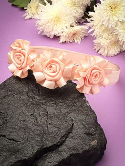 Stol'N - Peach Floral Applique Headband