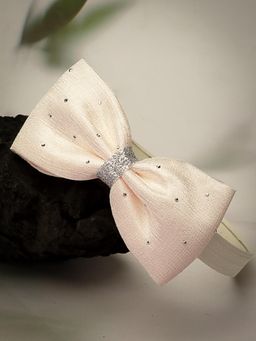 Stol'N - Cream Bow Applique Headband