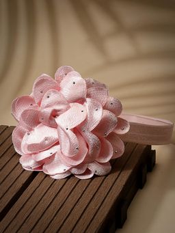 Stol'N - Pink Floral Applique Headband