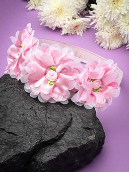 Stol'N - Pink Floral Applique Headband
