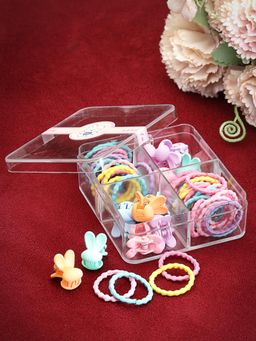 Stol'N - Multicolour 12 Pieces Hair Clips & 40 Pieces Rubber Bands