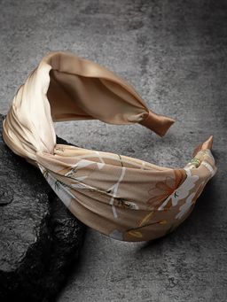 Stol'N - Brown Floral Printed Hair Band