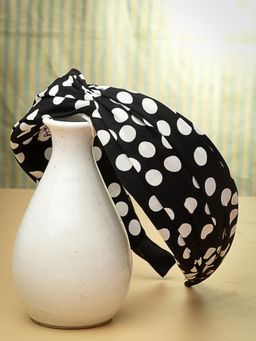 Stol'N - Black Polka Dot Hair Band