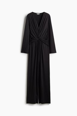 H&M - Women Black Knot-Detail Jumpsuit