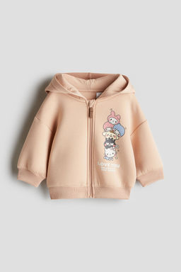 H&M - Girls Orange Scuba Zip-Through Hoodie