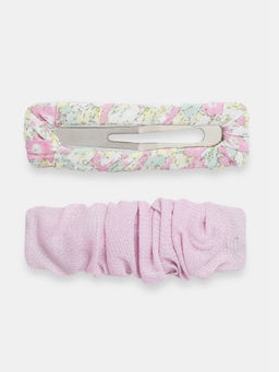 Twenty Dresses by Nykaa Fashion - Lilac Down The Floral Lane Hair Clips (Set of 2)