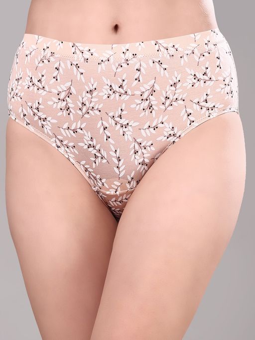 SOIE Women High Rise Full Coverage Stretch Cotton Hipster Panty Multi-Color (Pack of 3)