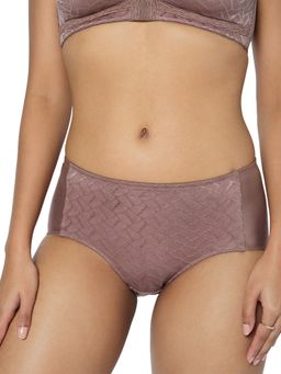 Triumph - Dazzling Curve Minimizer Maxi High Coverage Brief With Feminine Design Mauve