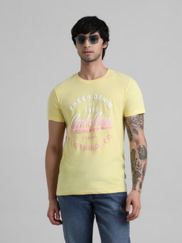 Jack & Jones - Yellow Slim Fit T-Shirt