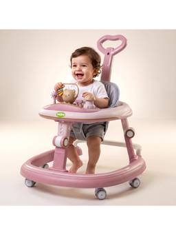 BAYBEE - Pink Baby Walker with Musical Toy Walker
