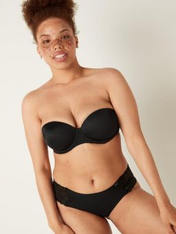 Victoria's Secret - PINK WEAR Everywhere Strapless Push-Up Bra Black