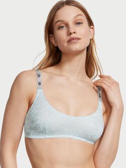 Victoria's Secret - Shine Strap Lace Scoop Bralette Blue