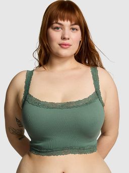 Victoria's Secret - Pink Bralettes and Bra Tops Seamless Lightly Lined Bralette Green (XS)