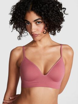 Victoria's Secret - Pink Bralettes and Bra Tops Seamless Wireless Push-Up Bralette Pink