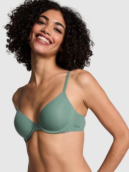 Victoria's Secret - PINK WEAR Everywhere Lightly Lined T-shirt Bra Green
