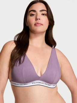 Victoria's Secret - The T-shirt Wireless Cotton Plunge Bralette Purple