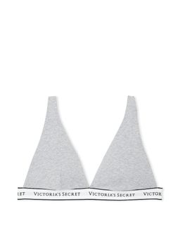 Victoria's Secret - The T-shirt Wireless Cotton Plunge Bralette Grey