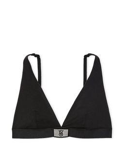 Victoria's Secret - The T-shirt Shine Patch Wireless Plunge Bralette Black