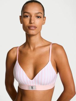Victoria's Secret - The T-shirt Shine Patch Lightly Lined Wireless Bra Pink