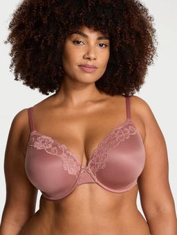 Victoria's Secret - Lace-Trim Lightly Lined Full-Coverage Bra Pink
