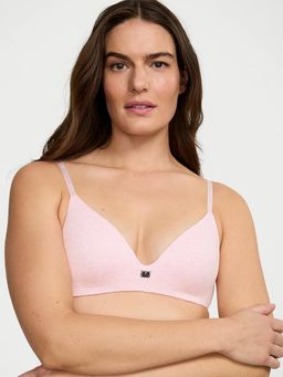 Victoria's Secret - The T-shirt Cotton Logo Hardware Lightly Lined Wireless Bra Pink