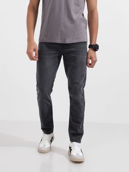 The Indian Garage Co - Men Slim Fit Solid Mid-Rise Jeans