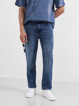The Indian Garage Co - Men Slim Fit Solid Mid-Rise Jeans