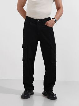 The Indian Garage Co - Men Relaxed Fit Solid Mid-Rise Jeans