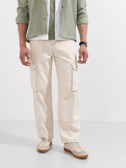 The Indian Garage Co - Men Relaxed Fit Solid Mid-Rise Jeans
