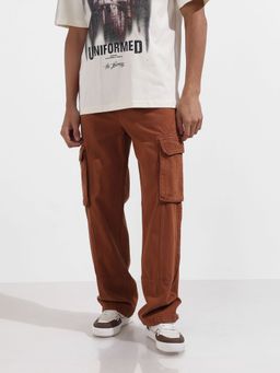 The Indian Garage Co - Men Relaxed Fit Solid Mid-Rise Jeans