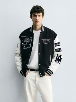 The Indian Garage Co - Men Regular Fit Embroidered High Neck Full Sleeves Jacket