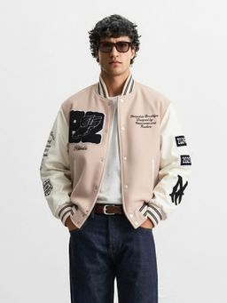 The Indian Garage Co - Men Regular Fit Embroidered High Neck Full Sleeves Jacket