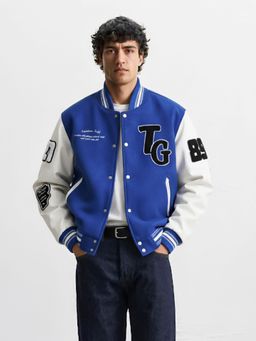 The Indian Garage Co - Men Regular Fit Embroidered High Neck Full Sleeves Jacket