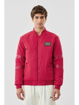 Snitch - Net Pink Plain Full Sleeves Regular Casual Jacket for Men