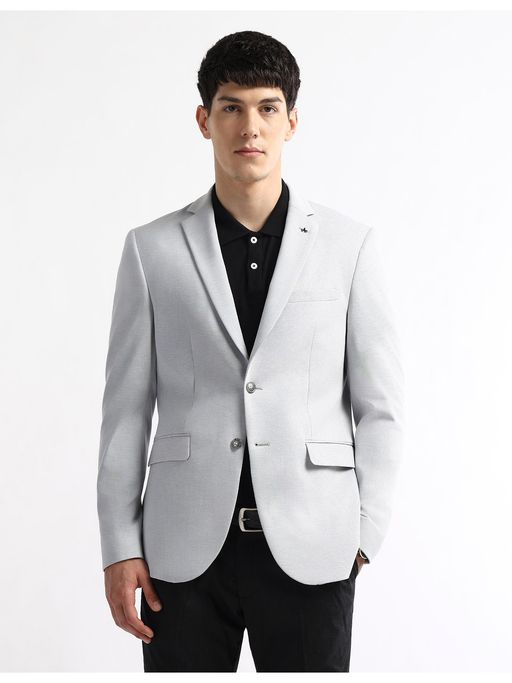 Arrow Men's Knitted Zero Calorie Slim Fit Blazer
