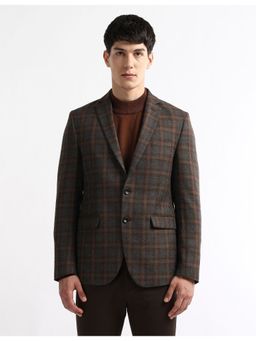 Arrow - Men's Tartan Checked Tailored Fit Blazer