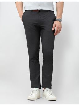 U.S. POLO ASSN. - Men's Denver Slim Fit Satin Trousers with Belt