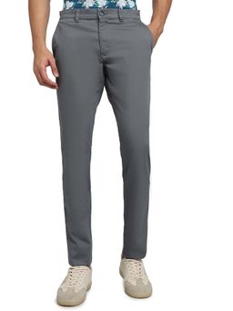 Parx - Tapered Fit Solid Medium Grey Trouser
