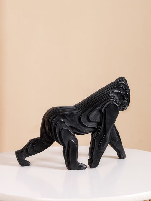 Nestasia Modern Black Gorilla Showpiece
