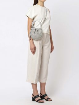 Behno New York - Cut Dana Ina Mini Sling Bag- Silver