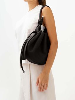 Behno New York - Ina Bag Medium Pebble Handbag - Black