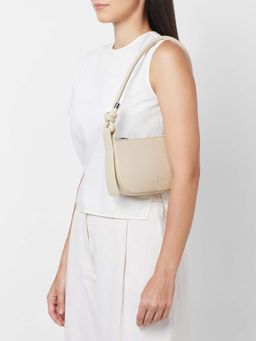 Behno New York - Ina Mini Pochette Pebble Shoulder Bag - Bone