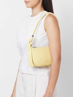 Behno New York - Ina Mini Pochette Pebble Shoulder Bag - Yellow